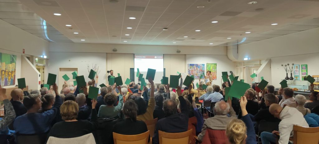 Stemming tijdens de Algemene Ledenvergadering Herenboeren Ulingshof